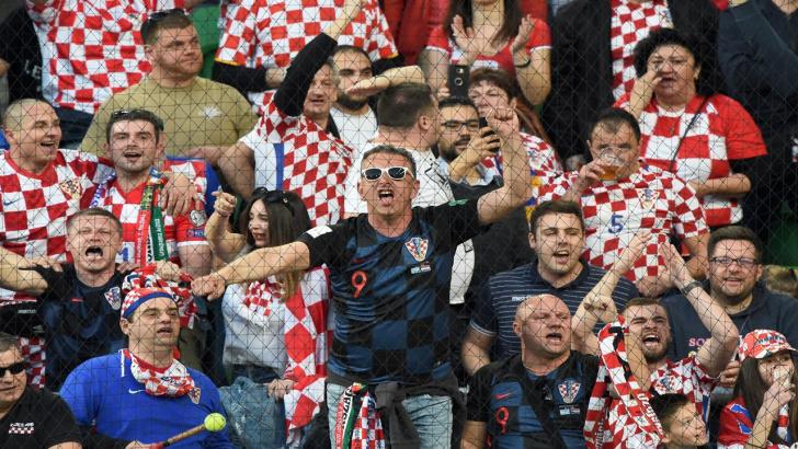 Croatia fans.